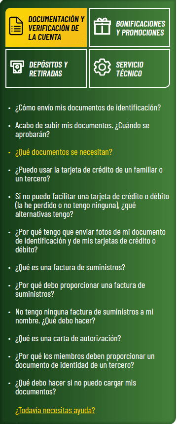 Atención al Cliente en MaChance Casino