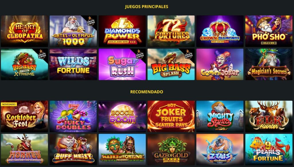 Catálogo de Juegos de Whamoo Casino